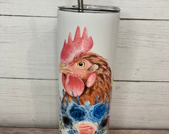 Chicken cup Just a Girl Who Loves Chickens 20oz tumbler