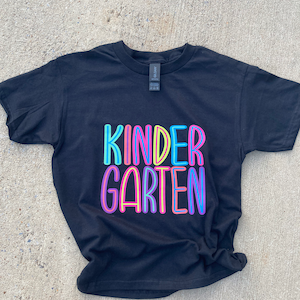 Kindergarten tshirt back to school first day of school boys or girls tshirt