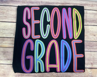 Second Grade T-Shirt - Back to School, Teacher Shirt