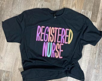 CCU Nurse Shirt, Bold Bright Design, RN Gift