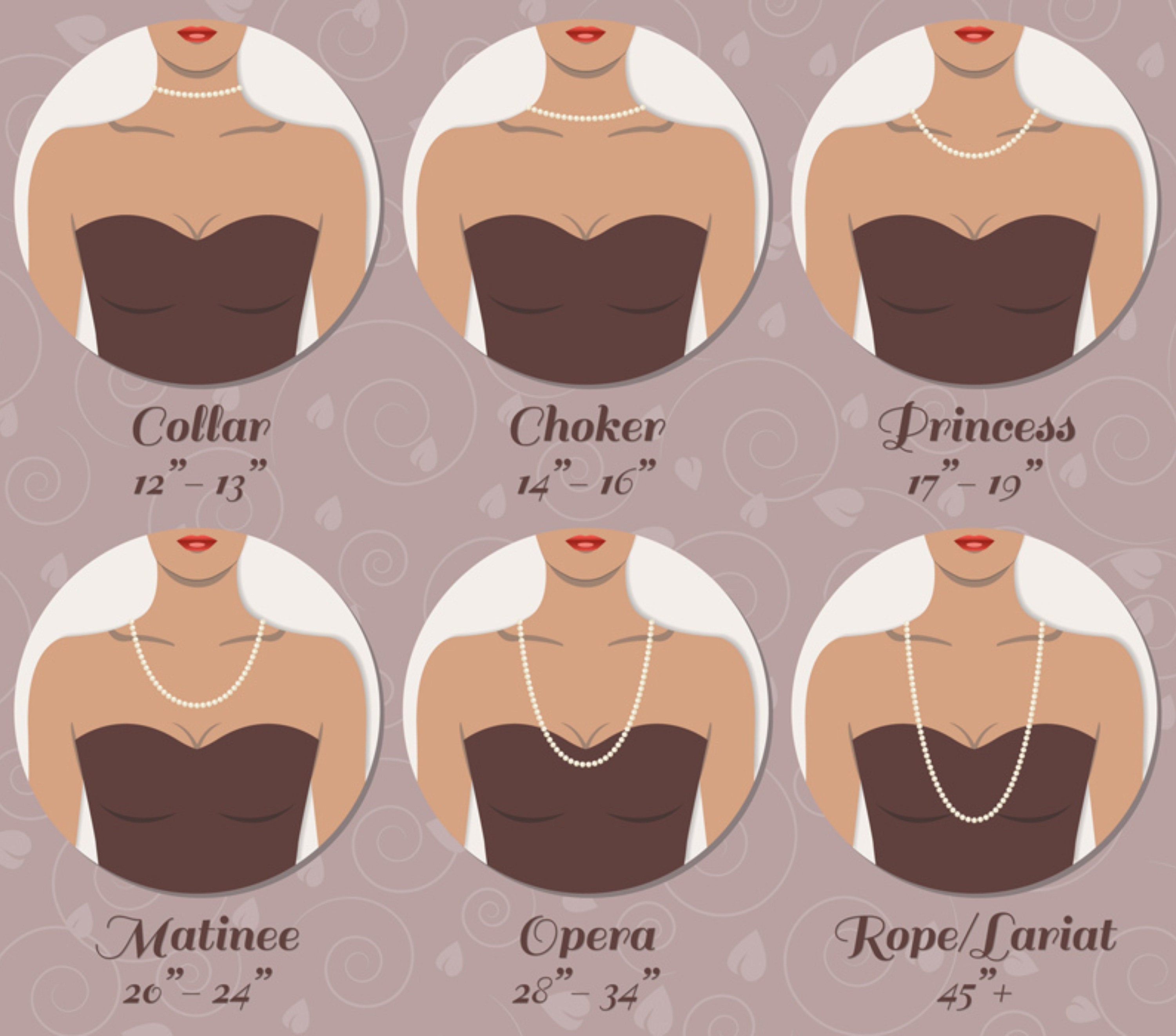 Necklace Length Chart – US Jewelry House