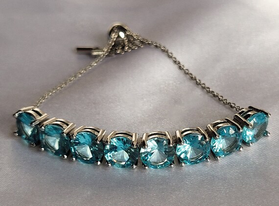 Aquamarine on sale crystal bracelet