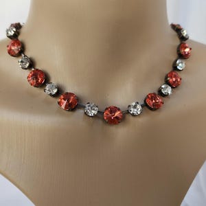 Crystal Anna Wintour Fall SWAROVSKI Necklace. Pumpkin Spice!