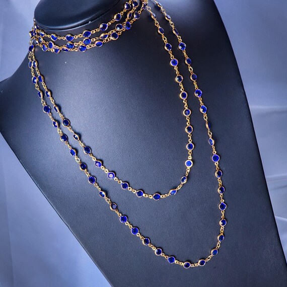 Collana con ciondolo a forma di pera in cristallo di pavone in argento