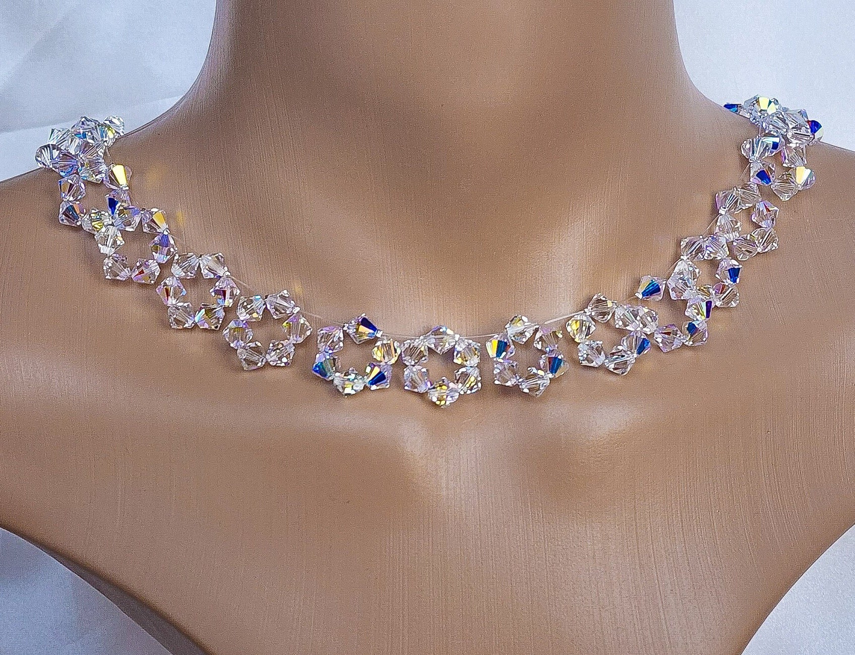 Swarovski floating necklace discount