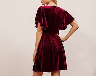 Short Velvet Dress - Etsy