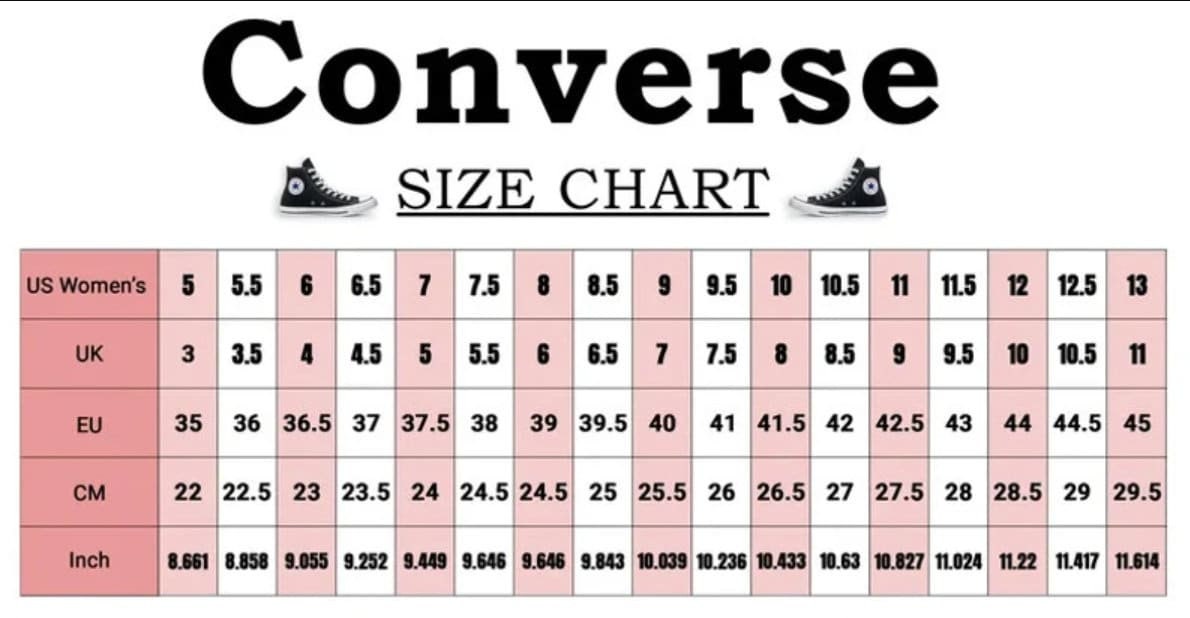 Converse uk size 3.5 hotsell