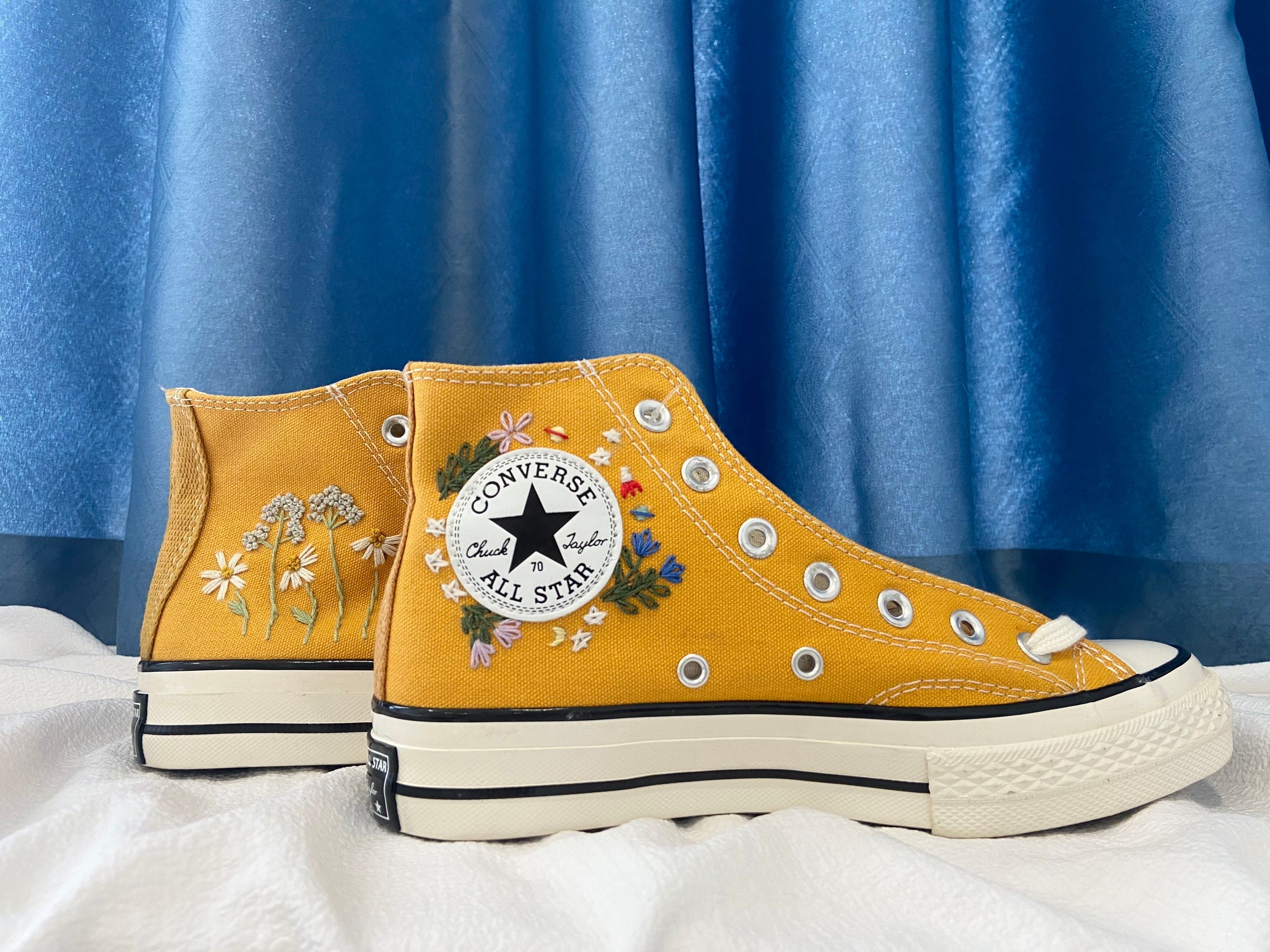 Yellow Converse - Etsy Yellow Converse - Etsy