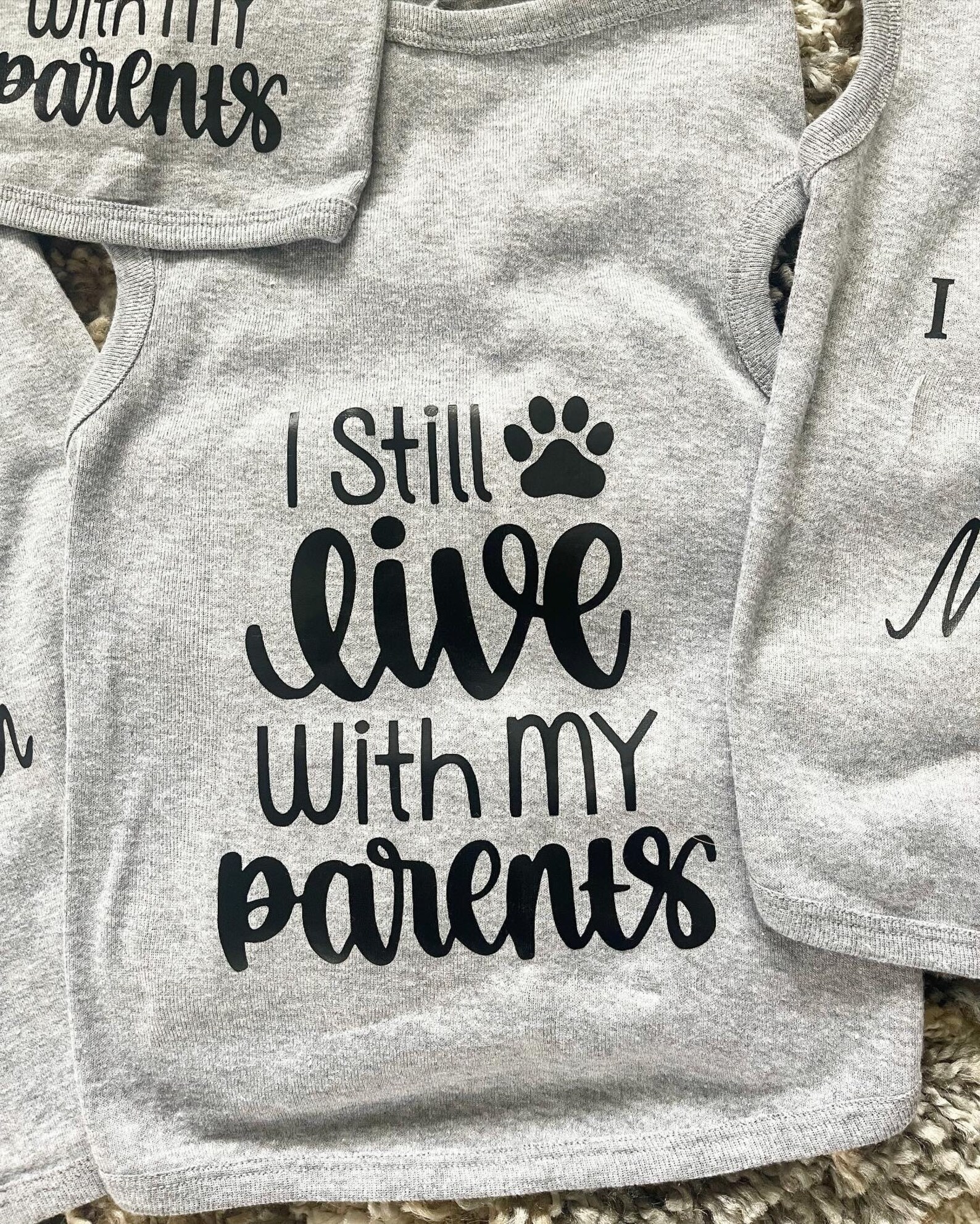 i still live with my parents shirt dog