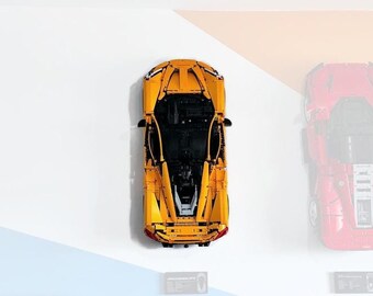Vertical Wall Mount for LEGO Technic Mclaren P1 (42172)(FREE Keyring + Wall Brick to mount the P1 nameplate)