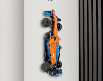 Wall Mount for LEGO Technic McLaren F1 Car (42141) – Vertical