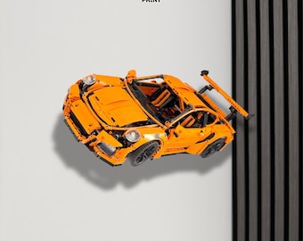 Uchwyt ścienny do LEGO Technic Porsche 911 GT3 RS (42056) – poziomy