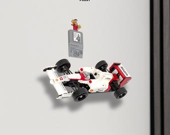 Wall Mount for LEGO Icons McLaren MP4/4 & Ayrton Senna (10330) - Horizontal