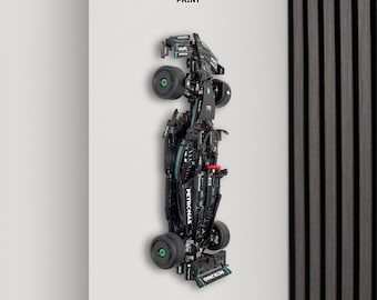 Wall Mount for LEGO Technic Mercedes W14 F1 Car (42171) – Vertical