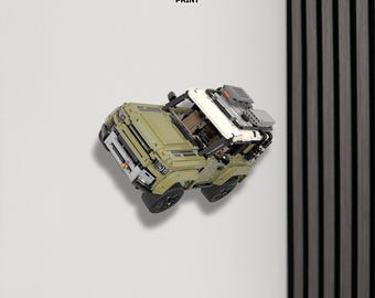 Horizontale muurbevestiging voor LEGO Technic Land Rover Defender (42110)