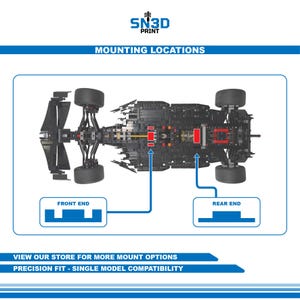 Horizontal Wall Mount for LEGO Technic Mercedes-AMG Formula 1 Race Car(42171) image 3