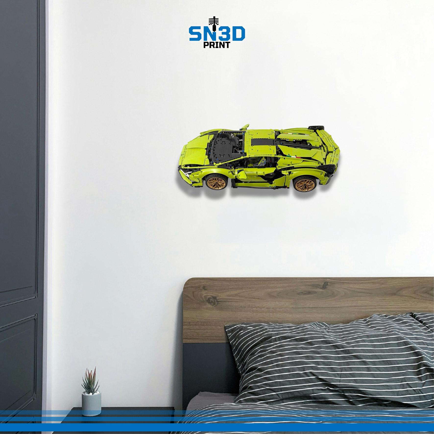 Wall Mount for LEGO Technic Lamborghini Sián FKP 37 (42115