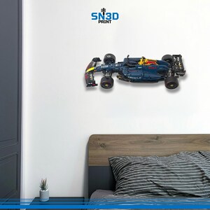 Horizontal Wall Mount for LEGO Technic Redbull Formula 1 Race Car(42206) image 8