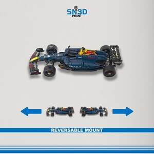 Horizontal Wall Mount for LEGO Technic Redbull Formula 1 Race Car(42206) image 6