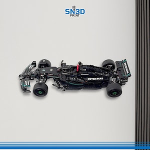 Horizontal Wall Mount for LEGO Technic Mercedes-AMG Formula 1 Race Car(42171) image 2