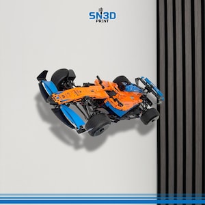Support mural horizontal pour voiture de course de Formule 1 LEGO Technic McLaren (42141)