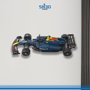 Horizontal Wall Mount for LEGO Technic Redbull Formula 1 Race Car(42206) image 2