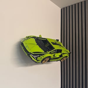 Horizontal Wall Mount for LEGO Technic Lamborghini Sian FKP (42115)