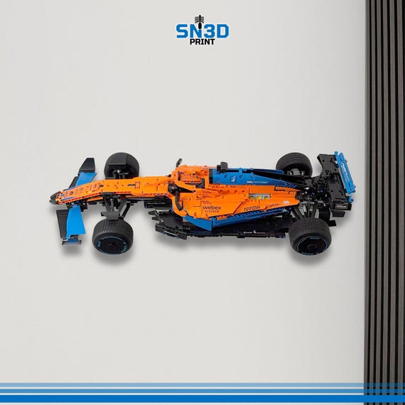 FYHCY Le*go Technic F1 42171 Racing Car Dashboard Decorative Display Wall Mount Holder for Le*go Lovers Car Wall Mount Size: 80 x 50 cm (Model Not Included) B