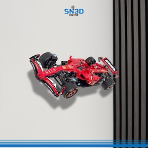 Horizontale Wandhalterung für LEGO Technik Ferrari Formel 1 Rennauto (42207)