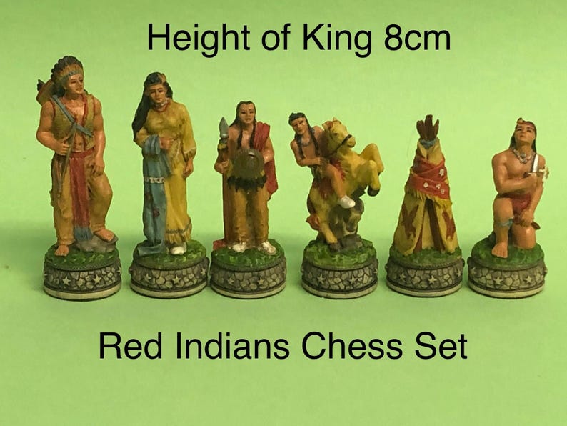 Red Indians Schach Set Latex Formen, DIY Handwerk Gießen, 7 Teilig Bild 1