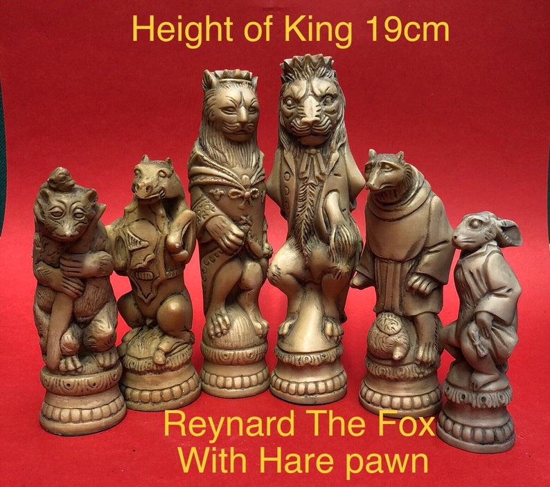 Reynard The Fox Latex Chess Set Moulds Etsy UK