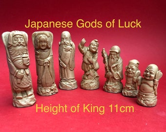 Japanese Gods of Luck Latex Rubber Moulds * To Make Your Own Chess Sets