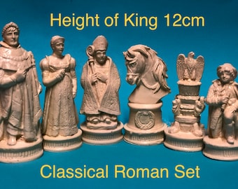 Classical Roman  Latex Rubber Moulds * To Make Your Own Chess Sets