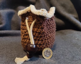 Dice Bag, Hand Crocheted