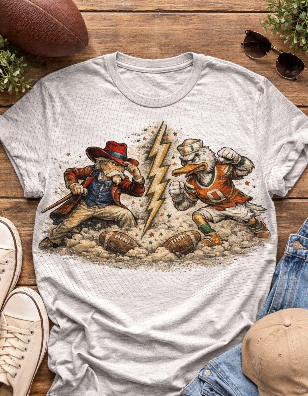 Football Rivalry Design Vintage Football Showdown PNG | Retro College Football Rivalry Design ...