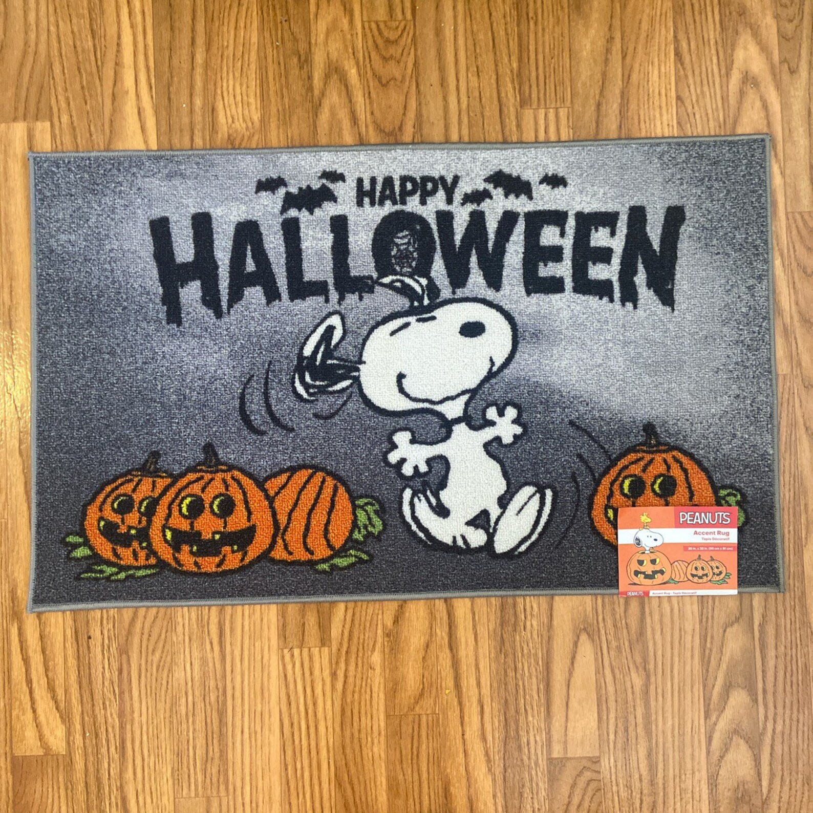 Peanuts Snoopy Dancing Happy Halloween Accent Rug 20inX 32in Etsy