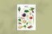 Seasonal calendar A4 Seasonal vegetables for domestic fruit and vegetables | climate-neutral printing | Calendar for the kitchen | Everlasting 