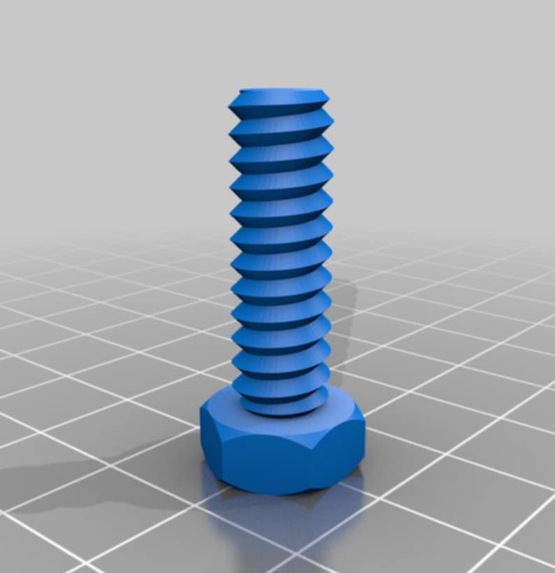 Set of Bolts & Nuts 3d Printer STL Files, 3d Model Plans, Files Instant
