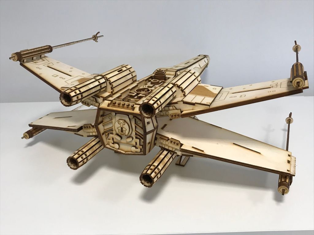Star Wars Xwing Fighter Laser Cut Files Vector Plans Etsy