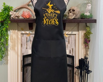 Free Broom Rides Apron
