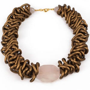 Carufin Hip Hop Snake Bone Collana Geometrica Lungo Tessuto Collare Choker Gioielli Regolabili per le Donne Ragazze (Argento