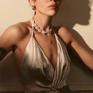 Natural Freshwater Pearl Necklace: Sterling Silver Bridal Jewelry