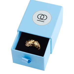 MAMAKOOL Gold Chunky Organic Big Band Ring, Minimalist Heavy Statement, Gold Vermeil High Quality Jewelry image 8