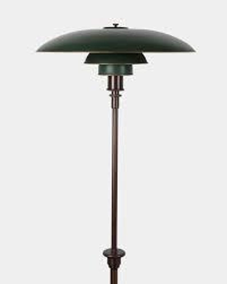 1950s Mid Century Italian Style Floor Lamp: Adjustable Handmade Brass image 3