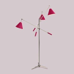 1950&#39;s Mid Century Angelo Modern Italian Style Arredoluce Triennale Floor Lamp Elegant Lamp