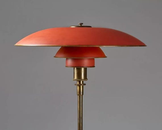 1950s Mid Century Italian Style Floor Lamp: Adjustable Handmade Brass
