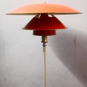 1950s Mid Century Italian Style Floor Lamp: Adjustable Handmade Brass image 14