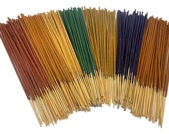 Natural Incense Sticks Collections-5 x Aromas per Mix-100 Sticks per Pack -Delicately Scented Slow Burning Joss Sticks