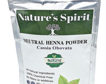 Pure Natural Organic Cassia Obovata -Neutral Henna Powder (NO COLOUR)-Triple Filtered 100% Pure -Shine Condition-Strengthen