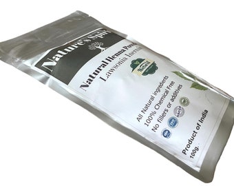 Pure Natural Organic Henna Powder 100g-Triple Filtered 100% Lawsonia Inermis-For Natural Hair Dye
